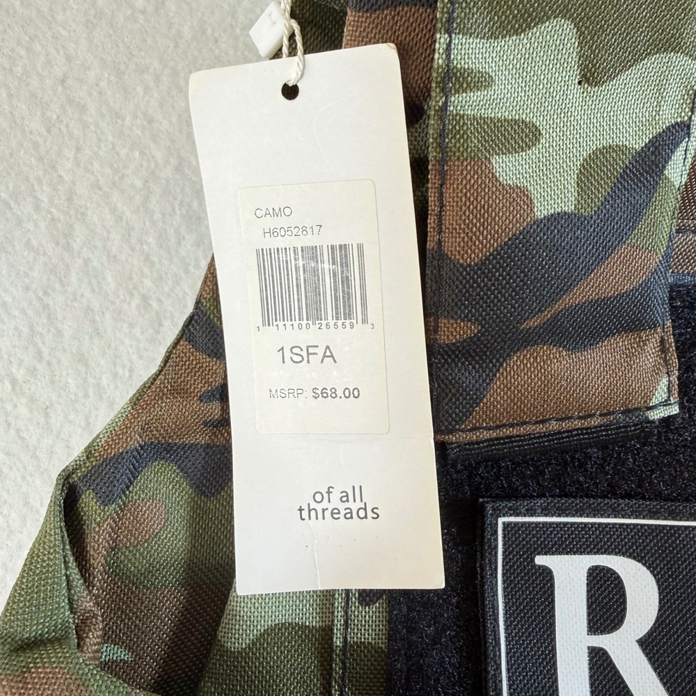 Of All Threads Tactical Vest Mens OSFA Camo ICONS Restricted Green Camo NEW - Picture 10 of 11